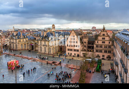 Anzeigen von Rohan Palast in Straßburg, Elsass, Frankreich Stockfoto