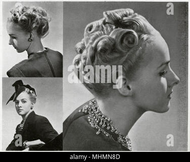 Frisuren von 1938 Stockfoto