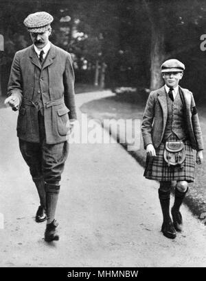 Prinz Albert, Herzog von York, mit seinem Nachhilfelehrer H.P. Hansell Stockfoto