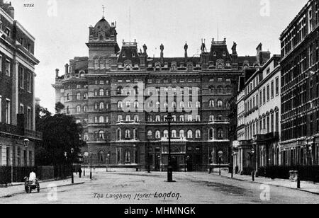 Langham Hotel, Portland Place, London W1 Stockfoto