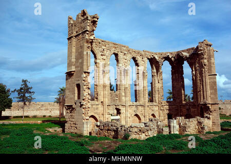 Ruinen von St George der lateinischen Kirche, Famagusta (Magusa), Türkische Republik Nordzypern Stockfoto