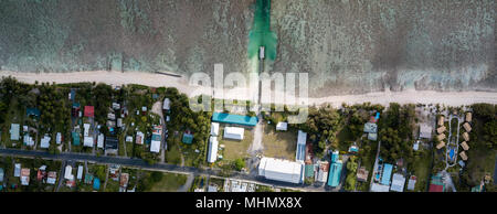 Polynesien Cook Inseln Rarotonga tropisches Paradies Luftbild Panorama Landschaft Stockfoto