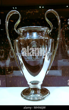 Pokale: Champions League - Santiago Bernabeu Stadion, Real Madrid, Madrid. Stockfoto