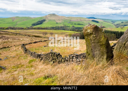 Shutlinsloe - die Cheshire Matterhorn - im Peak District National Park Stockfoto