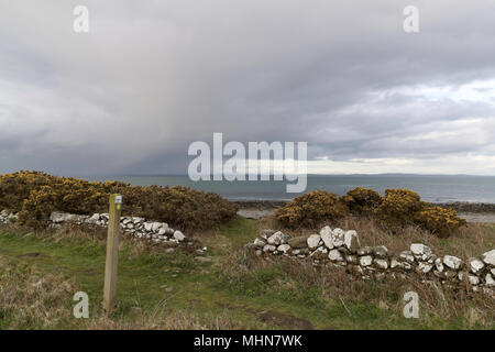 Dumfries & Galloway Landschaft Pfade Luce Bay Wigtownshire Stockfoto