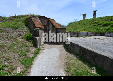 Fort Moultrie eine Amerikanische Festung, die von 1776 bis 1947 verwendet wurde. Stockfoto