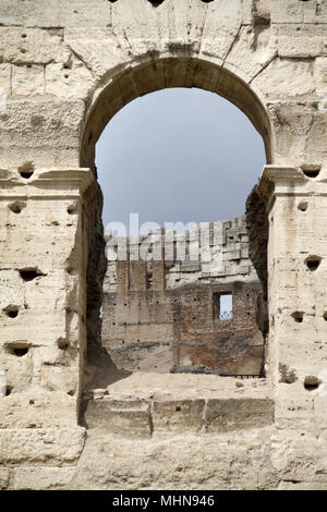 Detail des Kolosseum Rom, Italien Stockfoto