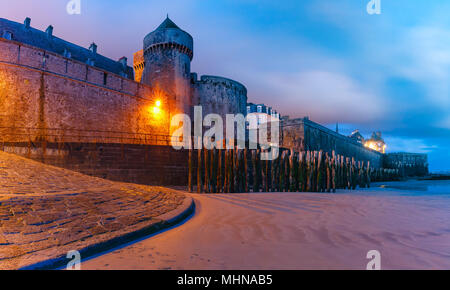 Mittelalterliche Festung Dinard, Bretagne, Frankreich Stockfoto