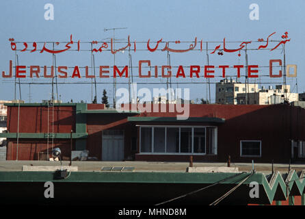 Palästina, Jerusalem Zigarette Unternehmen, das Westjordanland, Ost-jerusalem, Israelisch-palästinensischer Kontrolle Stockfoto