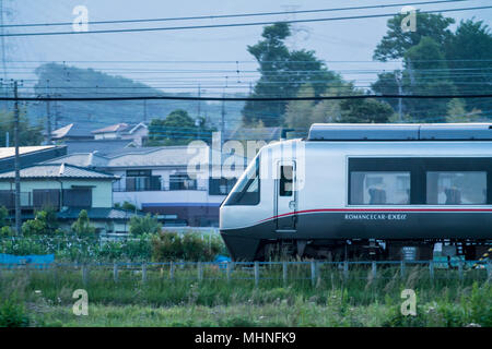 Der odakyu Romanze Auto, Isehara Stadt, die Präfektur Kanagawa, Japan Stockfoto