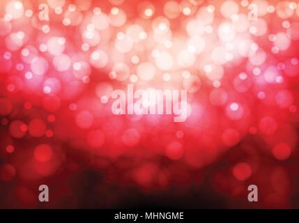 Abstract weiß rot bokeh Leichte schwarze Nacht luxus Hintergrund Vector Illustration. Stock Vektor