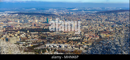 Blick auf Zürich Uetliberg Berg - Schweiz Stockfoto