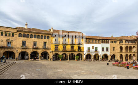 Plaza Mayor im Poble Espanyol Barcelona - Stockfoto
