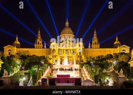 Museu Nacional d'Art de Catalunya - Barcelona, Spanien Stockfoto