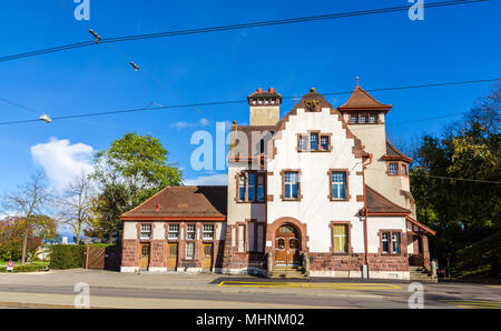 Ein Haus in Basel - Schweiz Stockfoto