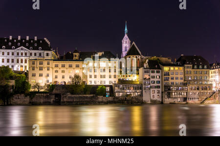 Blick auf die Altstadt Basel - Schweiz Stockfoto