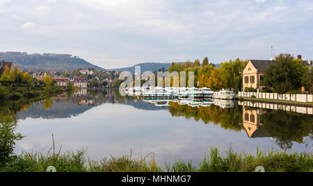 Flusshafen in Saverne, Alsase, Frankreich Stockfoto