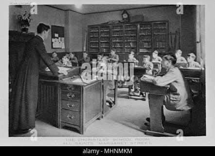 Choristers Room, All Saints Church, Margaret Street, London Stockfoto