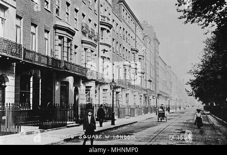 Montagu Square, Marylebone, London W1 Stockfoto