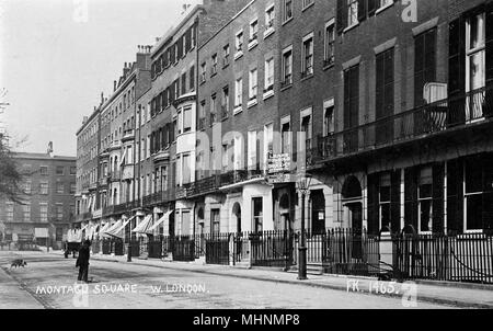 Montagu Square, Marylebone, London W1 Stockfoto