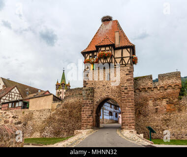 Hexen Turm in Dole - Elsass, Frankreich Stockfoto