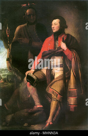 Oberst Guy Johnson von Benjamin West (1738-1820) Stockfoto