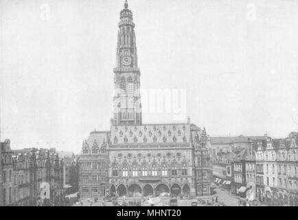 PAS-DE-CALAIS. Arras. Hotel de Ville 1895 alte antike vintage Bild drucken Stockfoto