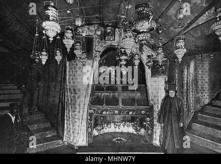 Grotte, Geburtskirche, Bethlehem, Heiliges Land Stockfoto