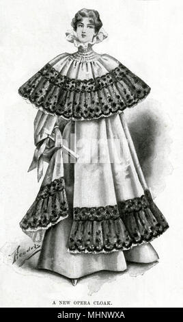 Neuer Opernmantel 1897 Stockfoto