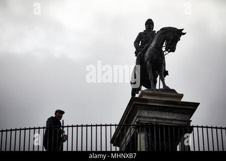 Glasgow in Schottland, Kelvingrove Park, Lord Frederick Sleigh Roberts, der Kandahar, Pretoria und Waterford Statue des Bildhauers Harry Bates Stockfoto