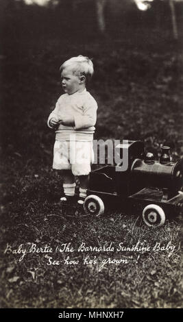 Baby Bertie, Das Barnardo Sunshine Baby Stockfoto