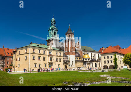 Wawel-Kathedrale in Krakau, Polen Stockfoto