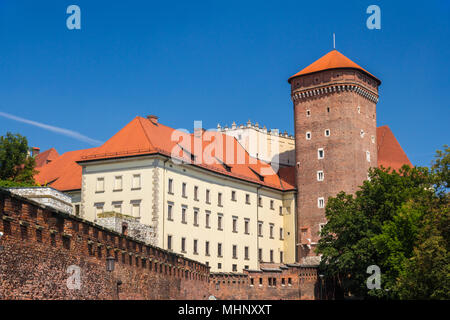 Wawel in Krakau - Polen Stockfoto