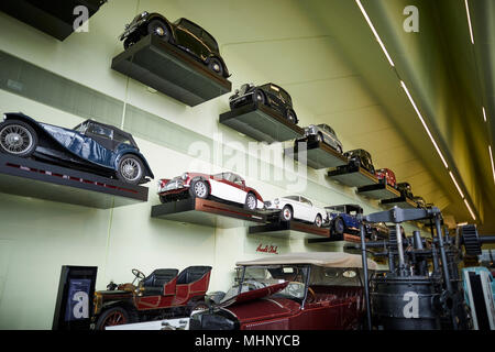 Glasgow in Schottland, Riverside Museum Innenraum Stockfoto