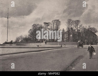 Hampstead Heath. Das Flagstaff & Jack Straw's Castle. London 1896. Stockfoto