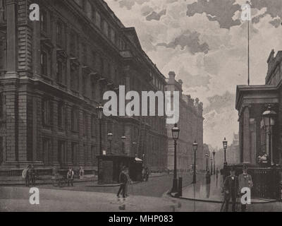 St. Martin's-le-Grand. Allgemeine Ansicht des Post Office Gebäude. London 1896. Stockfoto