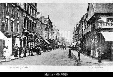 High Street, Burton Upon Trent, Staffordshire Stockfoto