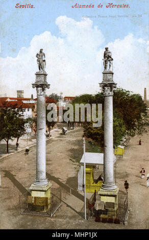 La Alameda de Hercules, Sevilla, Spanien Stockfoto