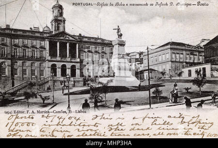 Praca do Infante Dom Henrique, Porto, Nordportugal Stockfoto