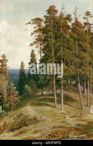 Shishkin Ivan - Wald Straße 1. Stockfoto