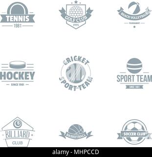 Hockey logo, einfachen Stil Stock Vektor