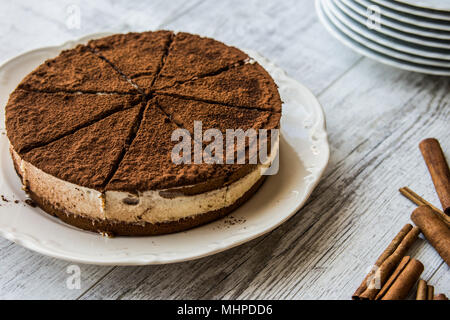 Tiramisu ist ein beliebter Tee - aromatisiert italienische Dessert Stockfoto