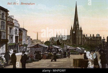 Blick auf Bull Ring Market, Birmingham, West Midlands Stockfoto