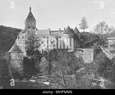 INDRE. Bords de la Creuse - Gargilesse 1905 alte antike vintage Bild drucken Stockfoto