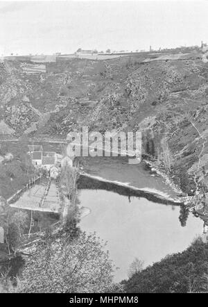 INDRE. Bords de la Creuse - Le Pin 1905 alte antike vintage Bild drucken Stockfoto