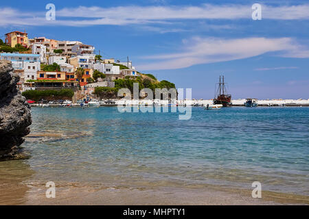 Meerblick bei Bali Village, der Insel Kreta, Griechenland Stockfoto