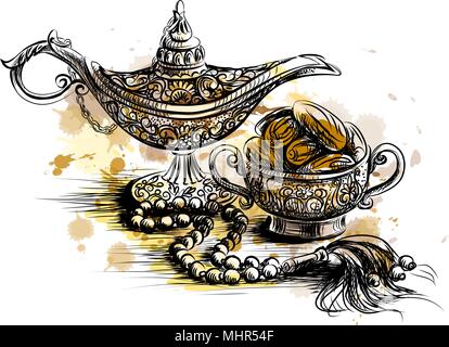 Iftar Party Feier Stock Vektor