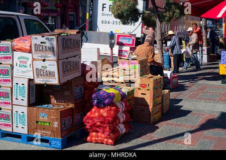 Chinatown, Victoria, Vancouver Island, British Columbia, Kanada Stockfoto