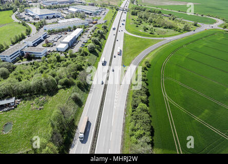 Grimma, Deutschland. 26 Apr, 2018. 26.04.2018 Sachsen, Grimma: Blick auf die A14. Kredite: Jan Woitas/dpa-Zentralbild/ZB | Verwendung weltweit/dpa/Alamy leben Nachrichten Stockfoto