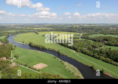 Grimma, Deutschland. 26 Apr, 2018. 26.04.2018 Sachsen, Grimma: Blick in die Mulde. Kredite: Jan Woitas/dpa-Zentralbild/ZB | Verwendung weltweit/dpa/Alamy leben Nachrichten Stockfoto